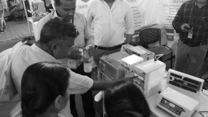 People checked Indiz milk analyzer at Prompt Dairy Tech