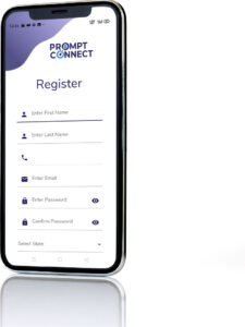 Prompt connect app user interface