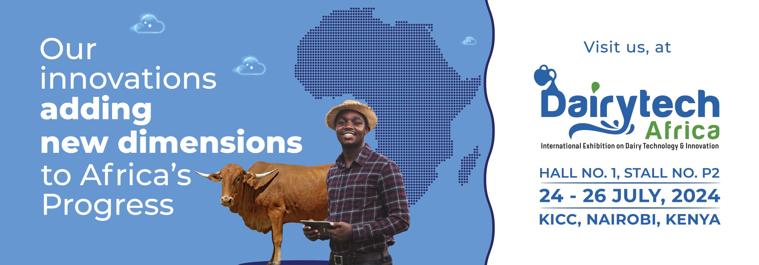 Dairytech Africa participation banner by Prompt Dairy Tech
